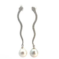 Orecchini Cianfrone Gioielli Donna in Oro bianco Perla 27.5 Ct MALFIMMINA987 - MALFIMMINA987
